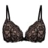 Sujetador push-up de aros preformado Teddy, Negro
