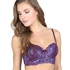 Sujetador push-up de aros preformado Maya longline, Morado