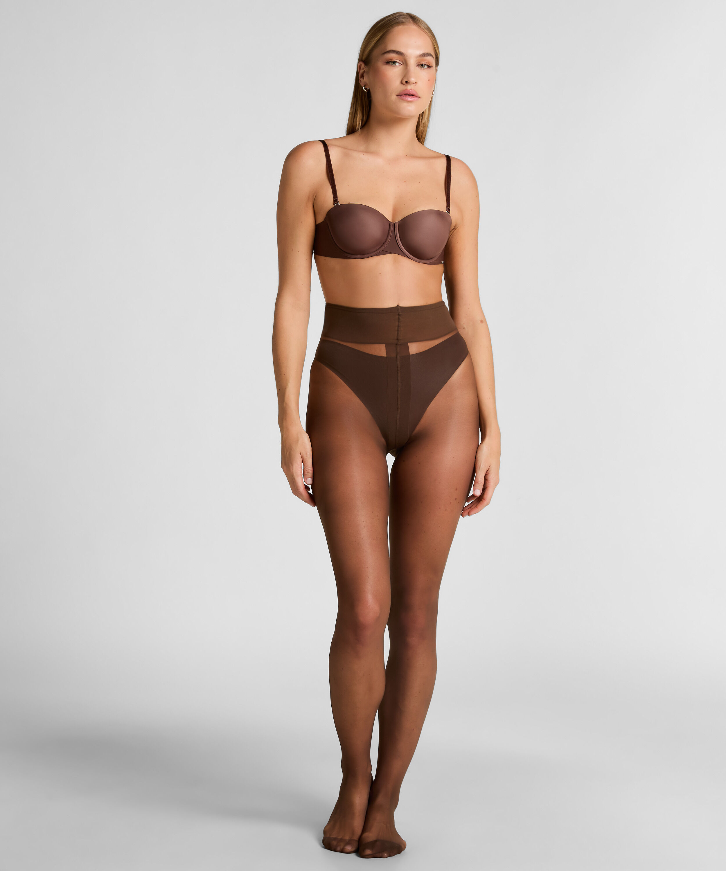 Pantys 15 Denier Second Skin, Marrón