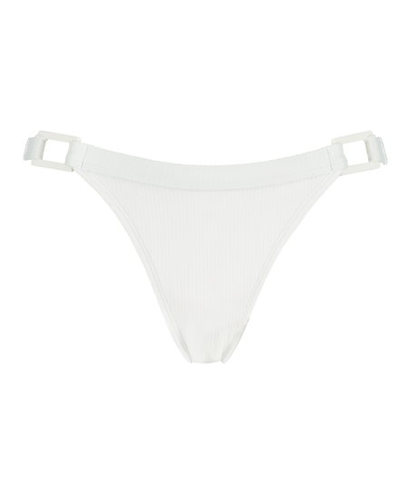Sugerente braguita de bikini Rib Lana, Blanco
