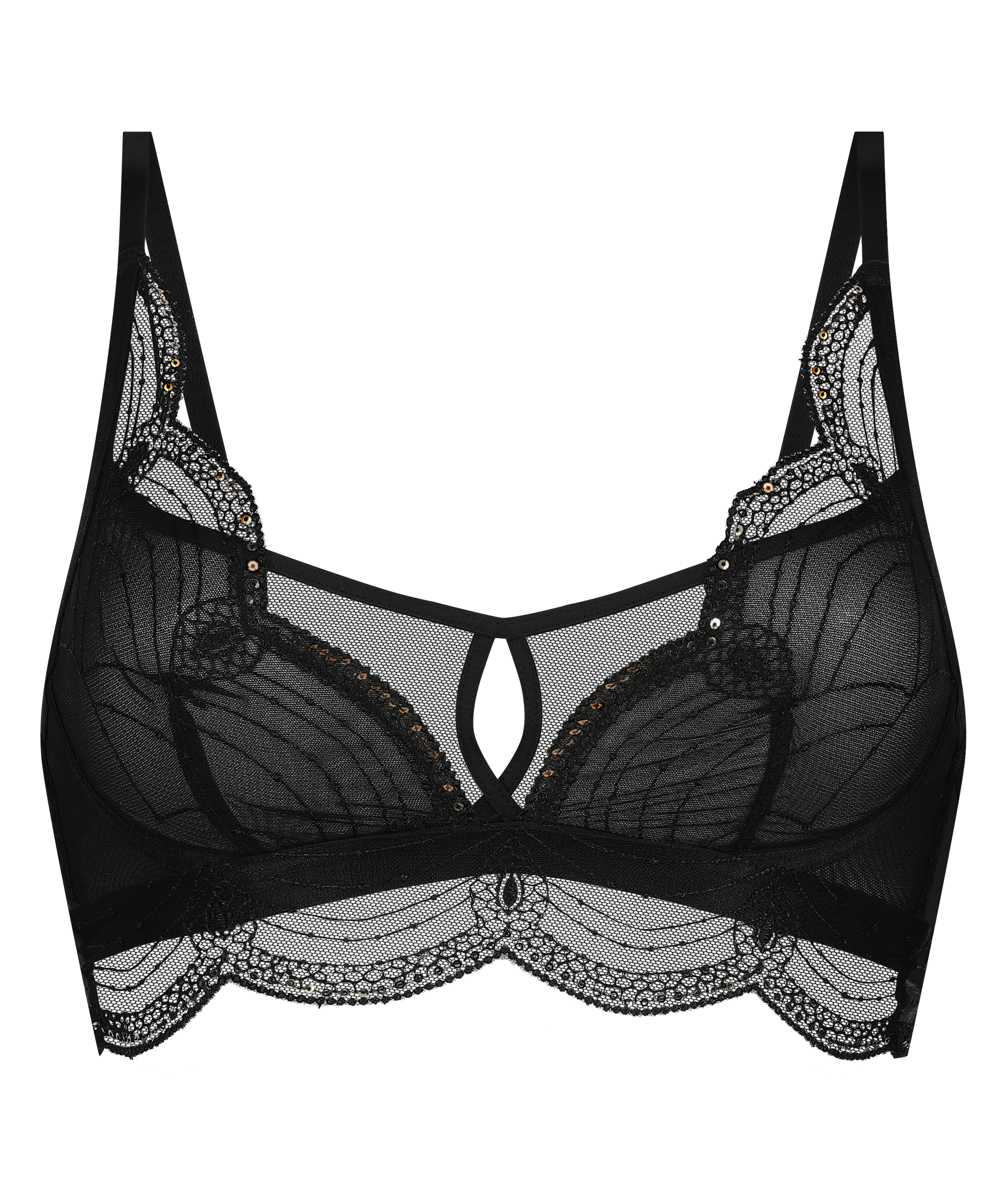 Bralette Ruby, Negro, main