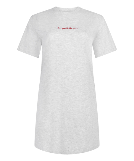 Camis&oacute;n de escote redondo, Gris