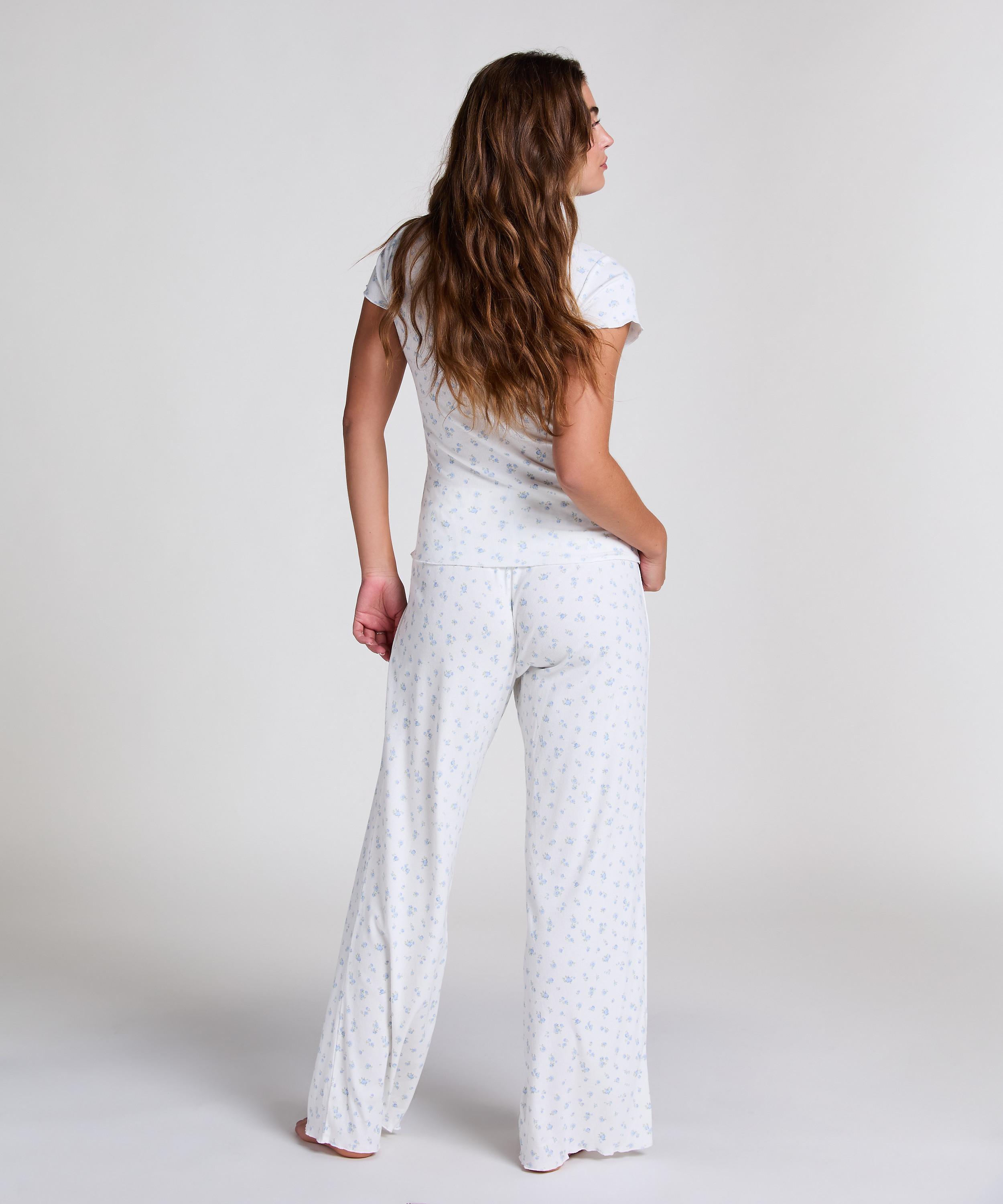 Conjunto de pijama Rib, Azul, main