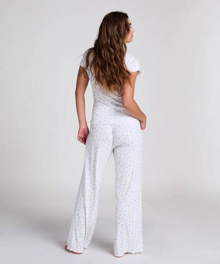 Conjunto de pijama Rib, Azul