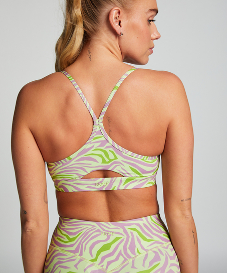 HKMX Sujetador deportivo de nivel 1, Verde