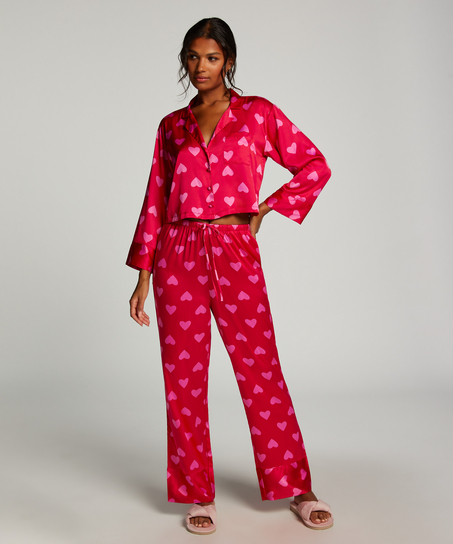 Pantalón de satén, Rojo