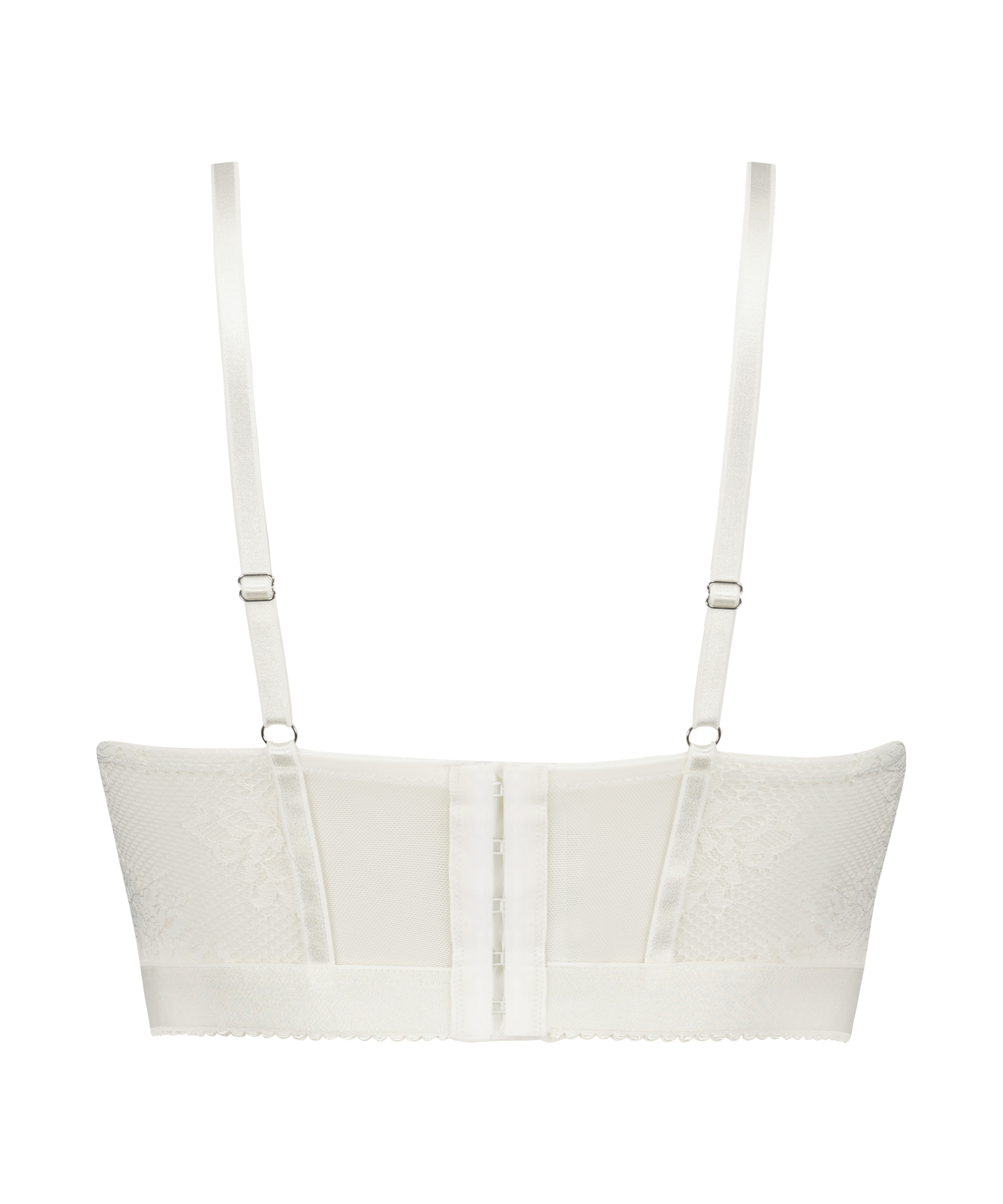 Sujetador longline de aros preformado Malika, Blanco, main