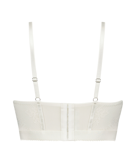 Sujetador longline de aros preformado Malika, Blanco