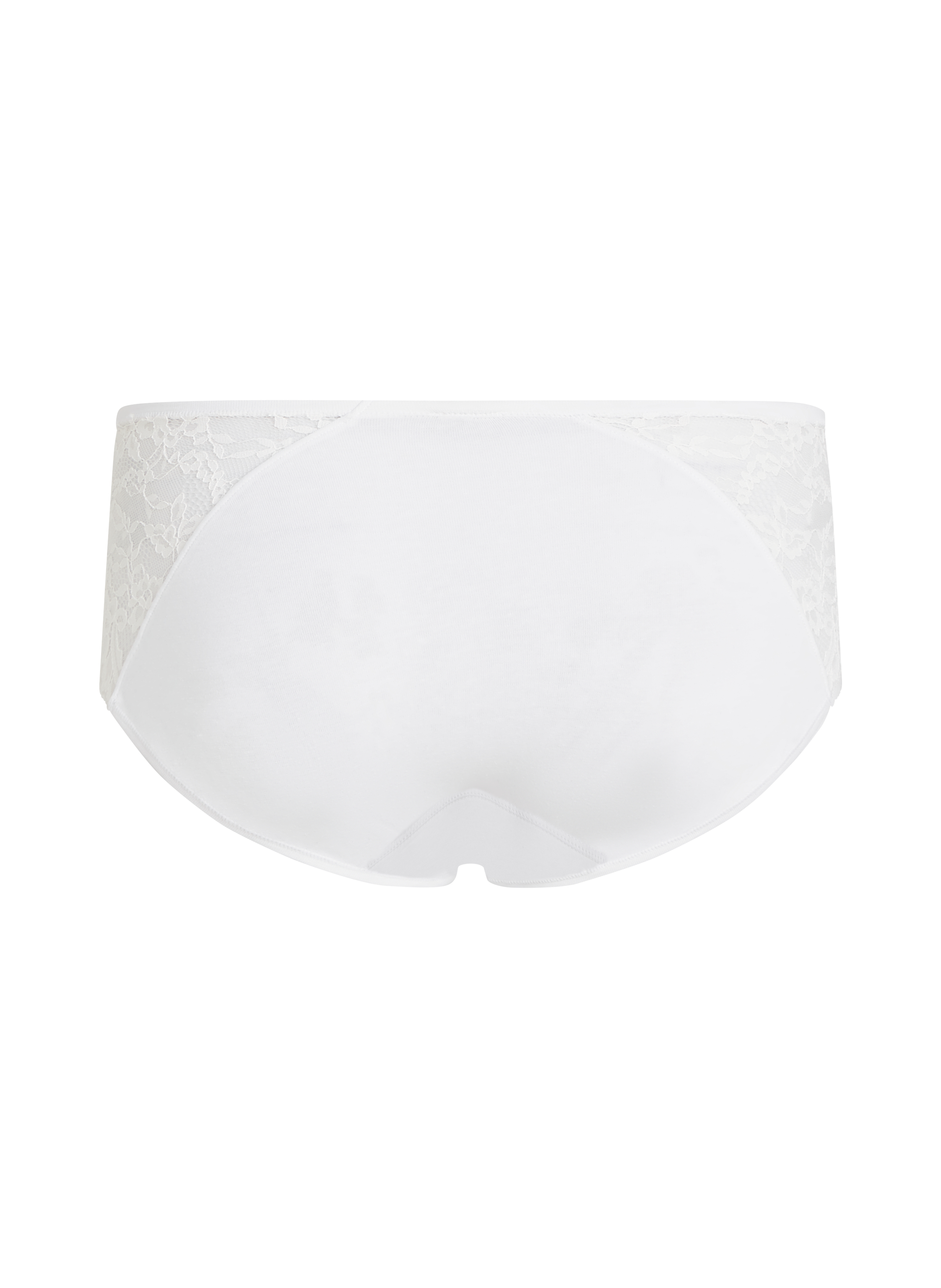 Superslip midi de encaje, Blanco, main