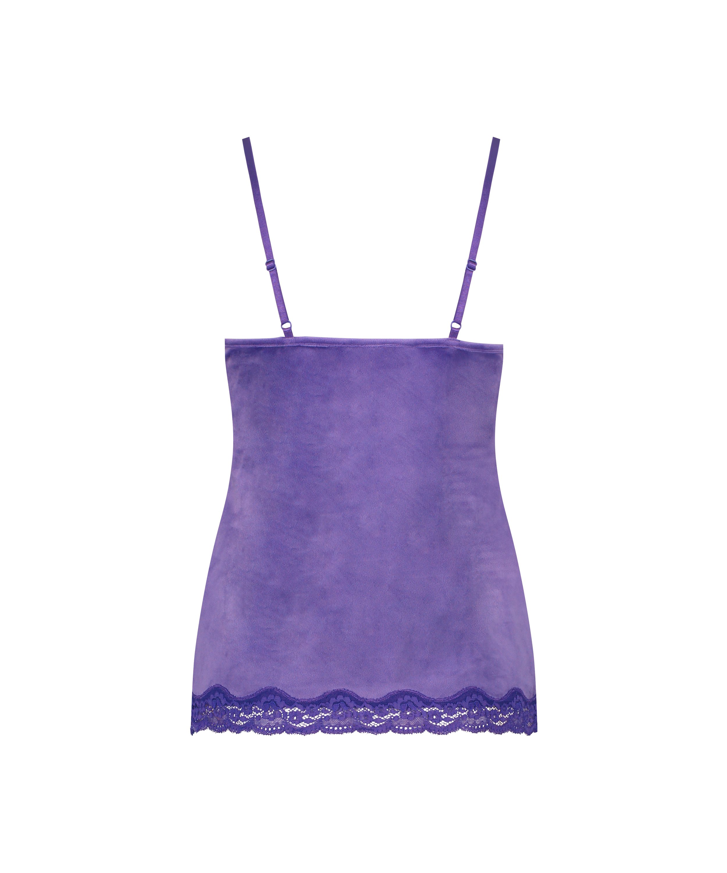 Camiseta top Velours Lace, Morado, main