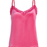 Camiseta top Velours Lace, Rosa