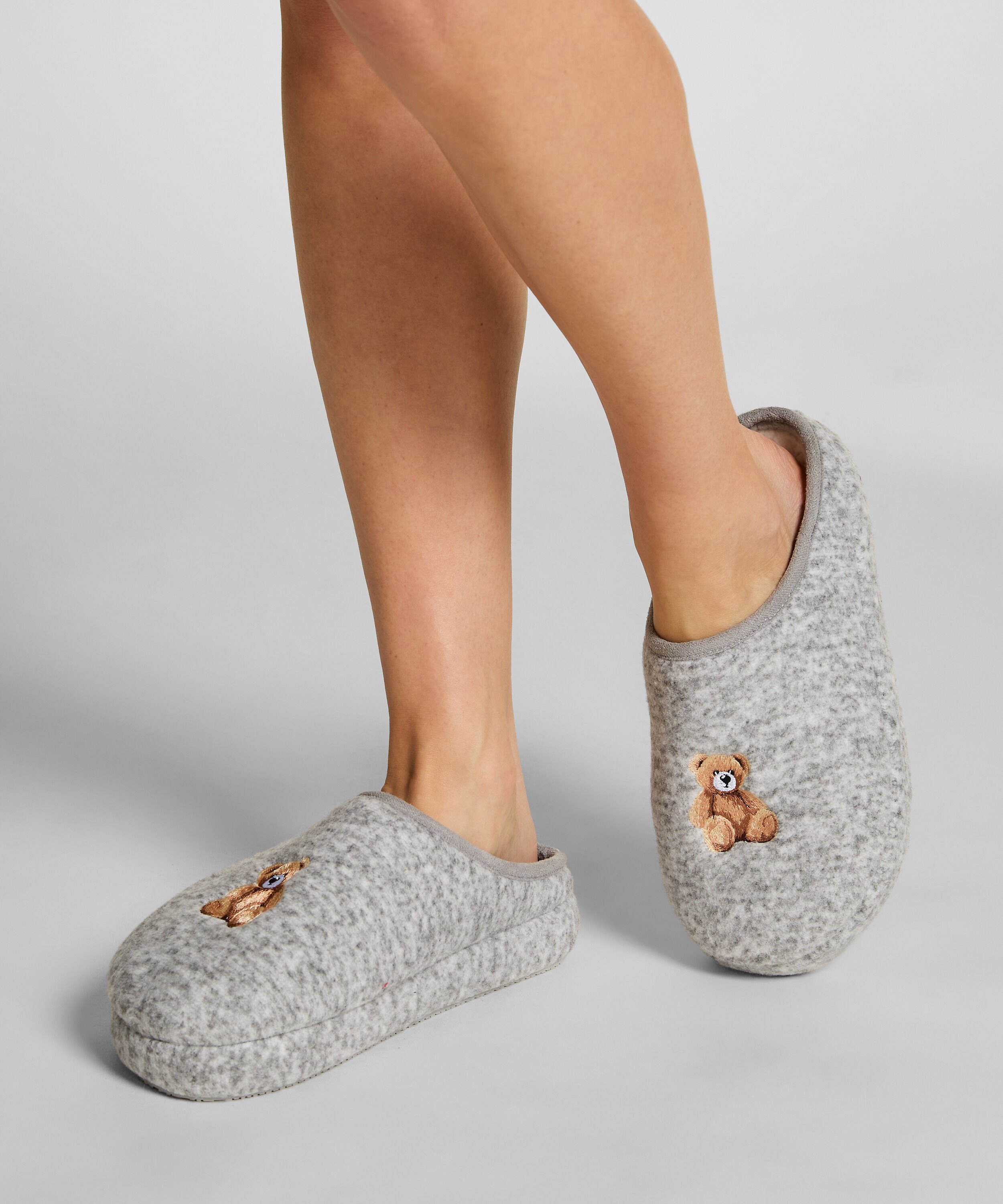 Pantuflas Ivy, Gris