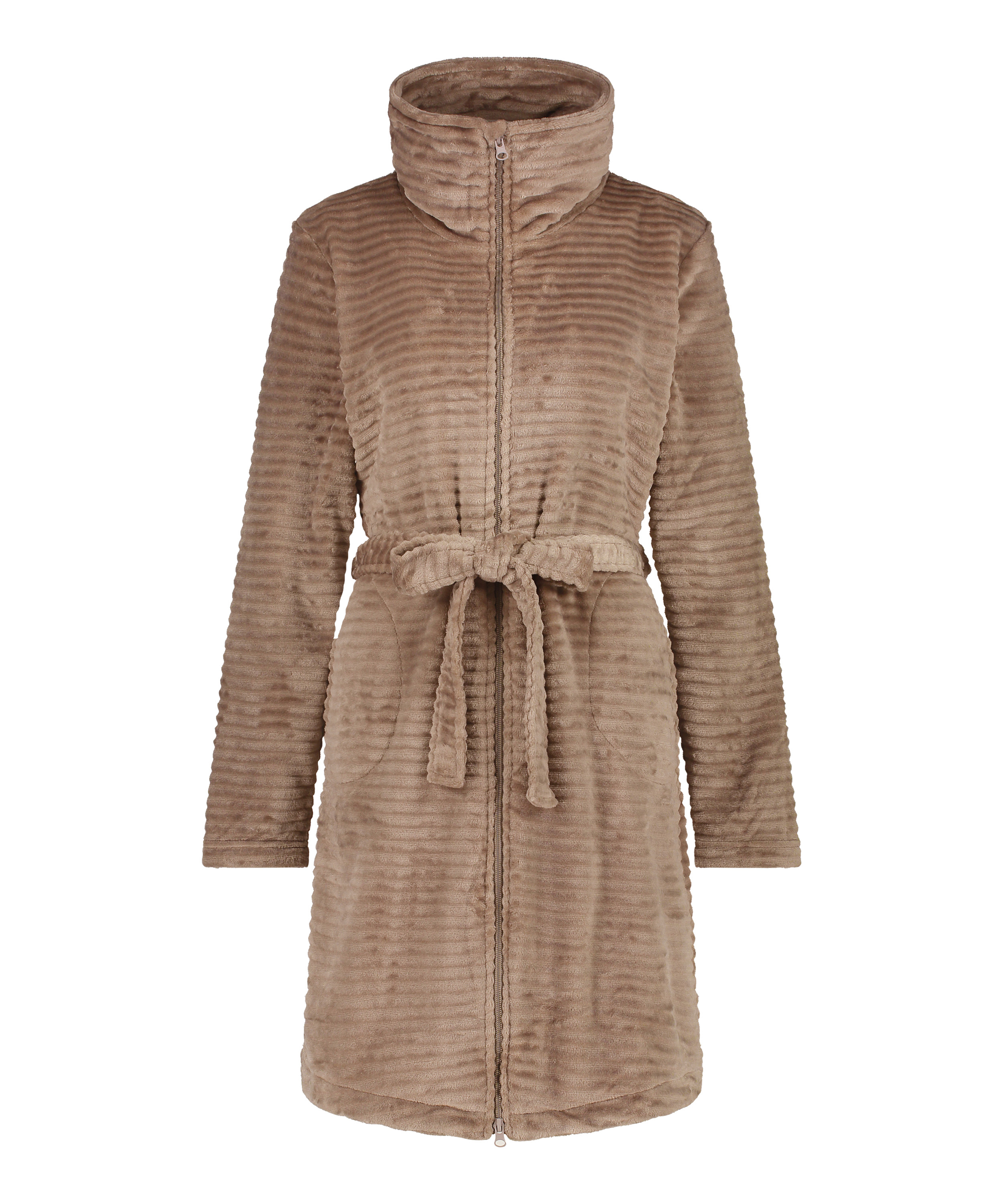 Albornoz Zip Fleece, Gris, main