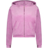 Chaqueta con capucha de terciopelo, Rosa