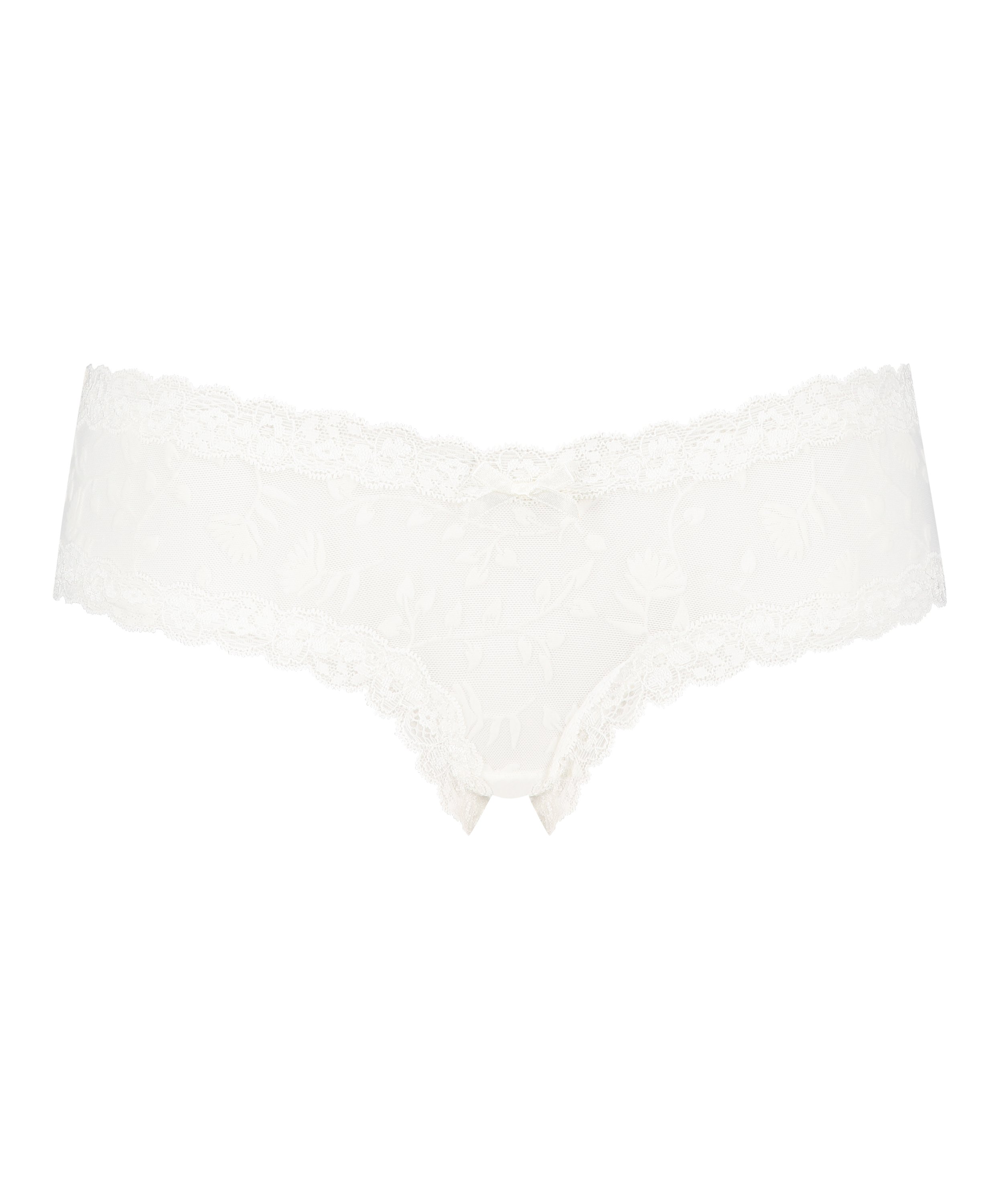 Brasile&ntilde;a en forma de V burn-out mesh, Blanco, main