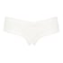 Brasile&ntilde;a en forma de V burn-out mesh, Blanco