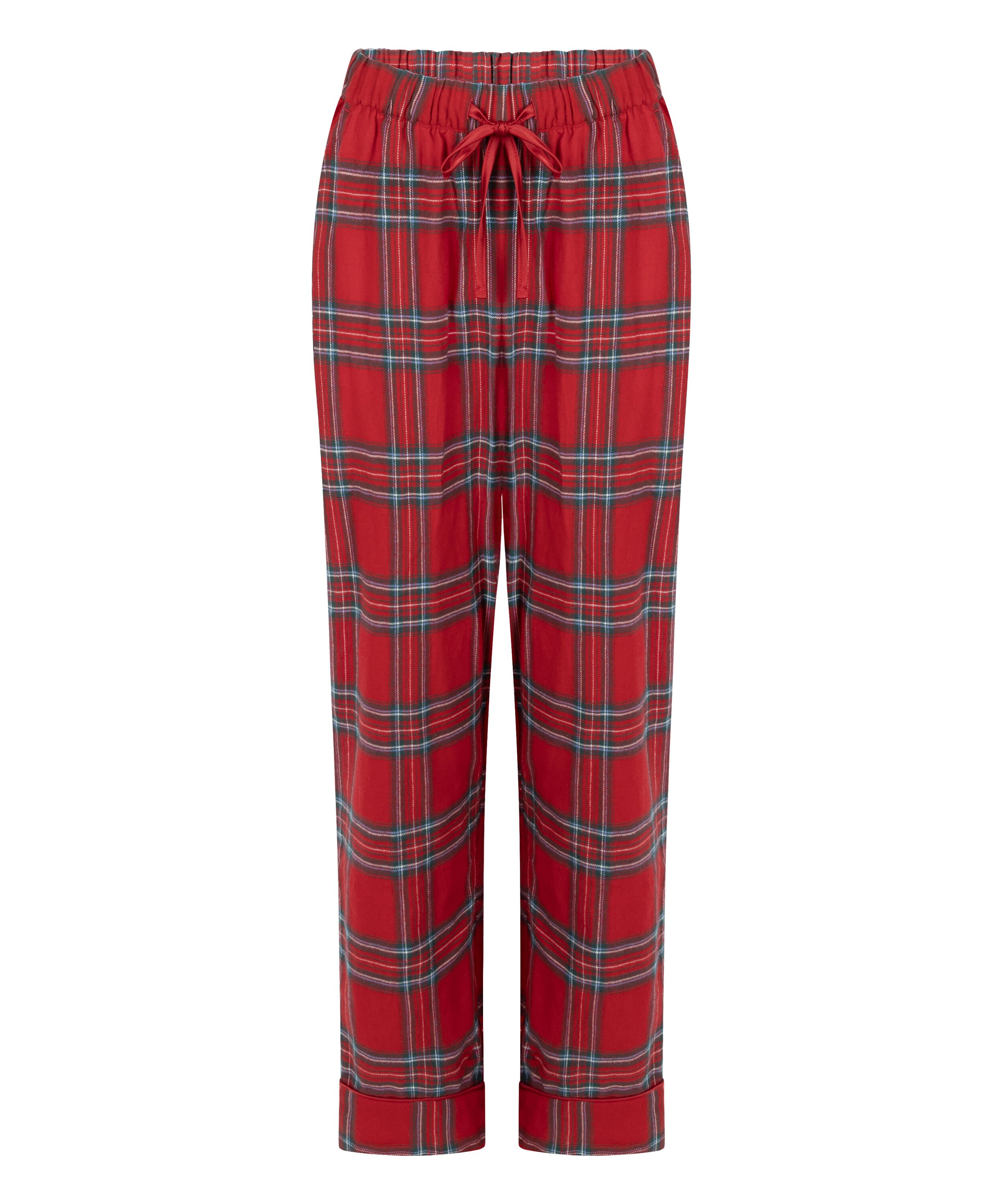 Pantalones de pijama de franela, Rojo
