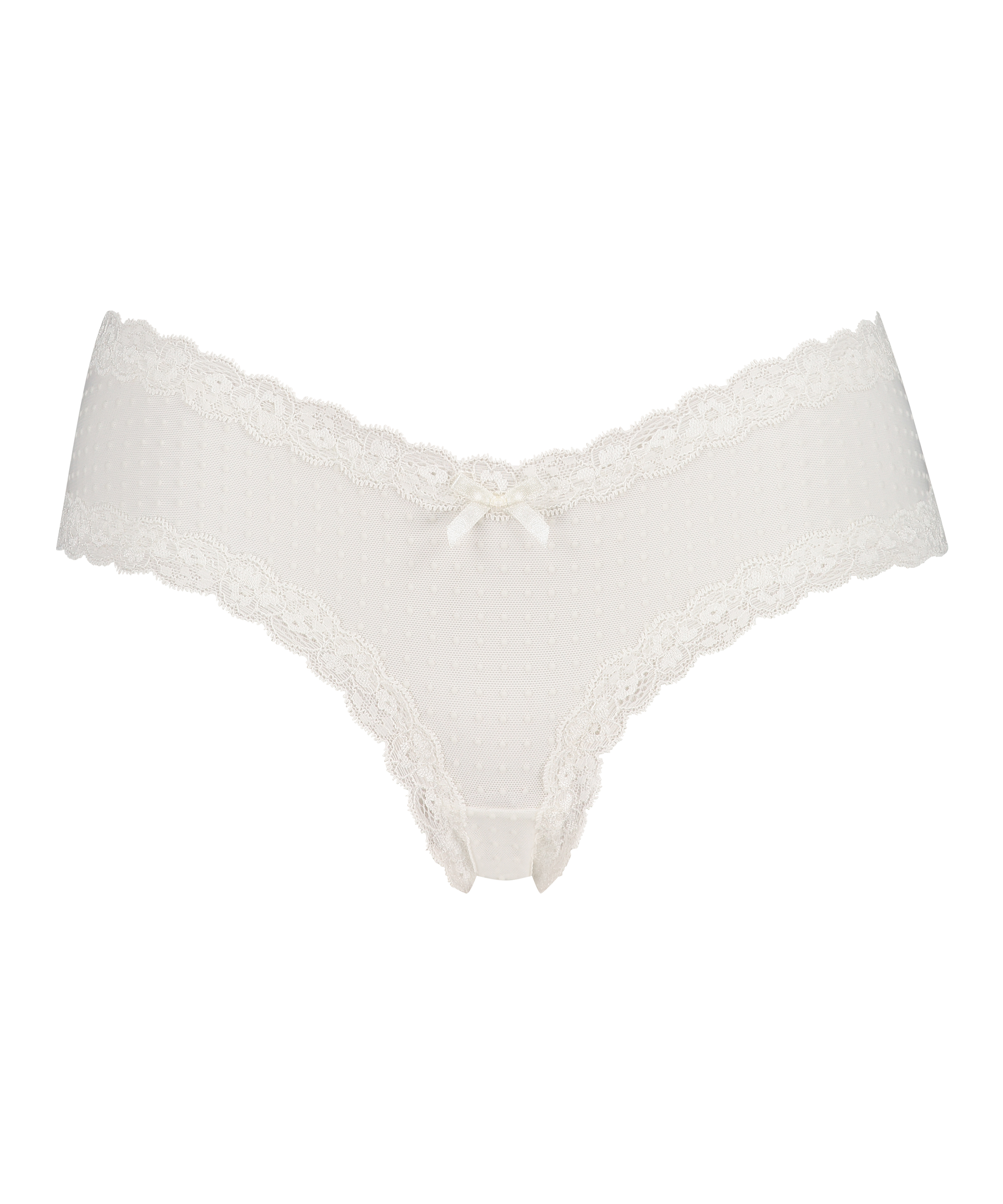Brasile&ntilde;a en forma de V burn-out mesh, Blanco, main