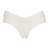 Brasile&ntilde;a en forma de V burn-out mesh, Blanco