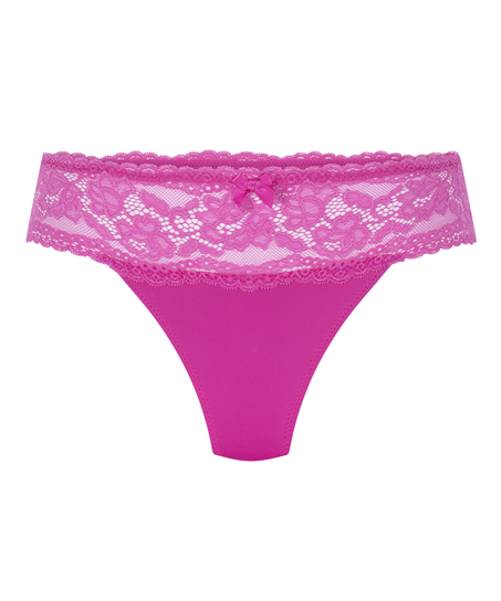 Tanga de estilo b&oacute;xer Florence, Rosa