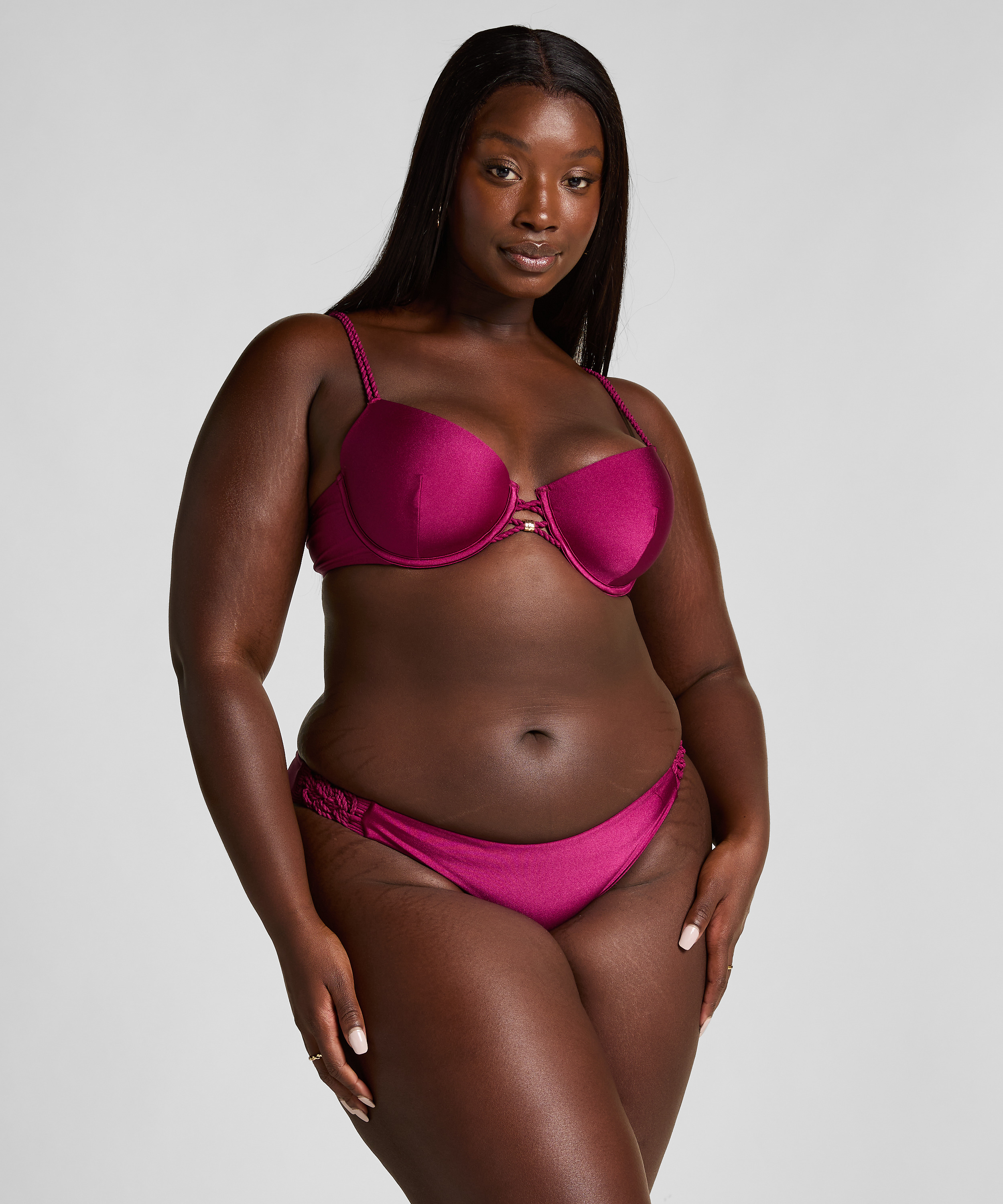 Top de bikini preformado con aros Marrakech, Rojo, main