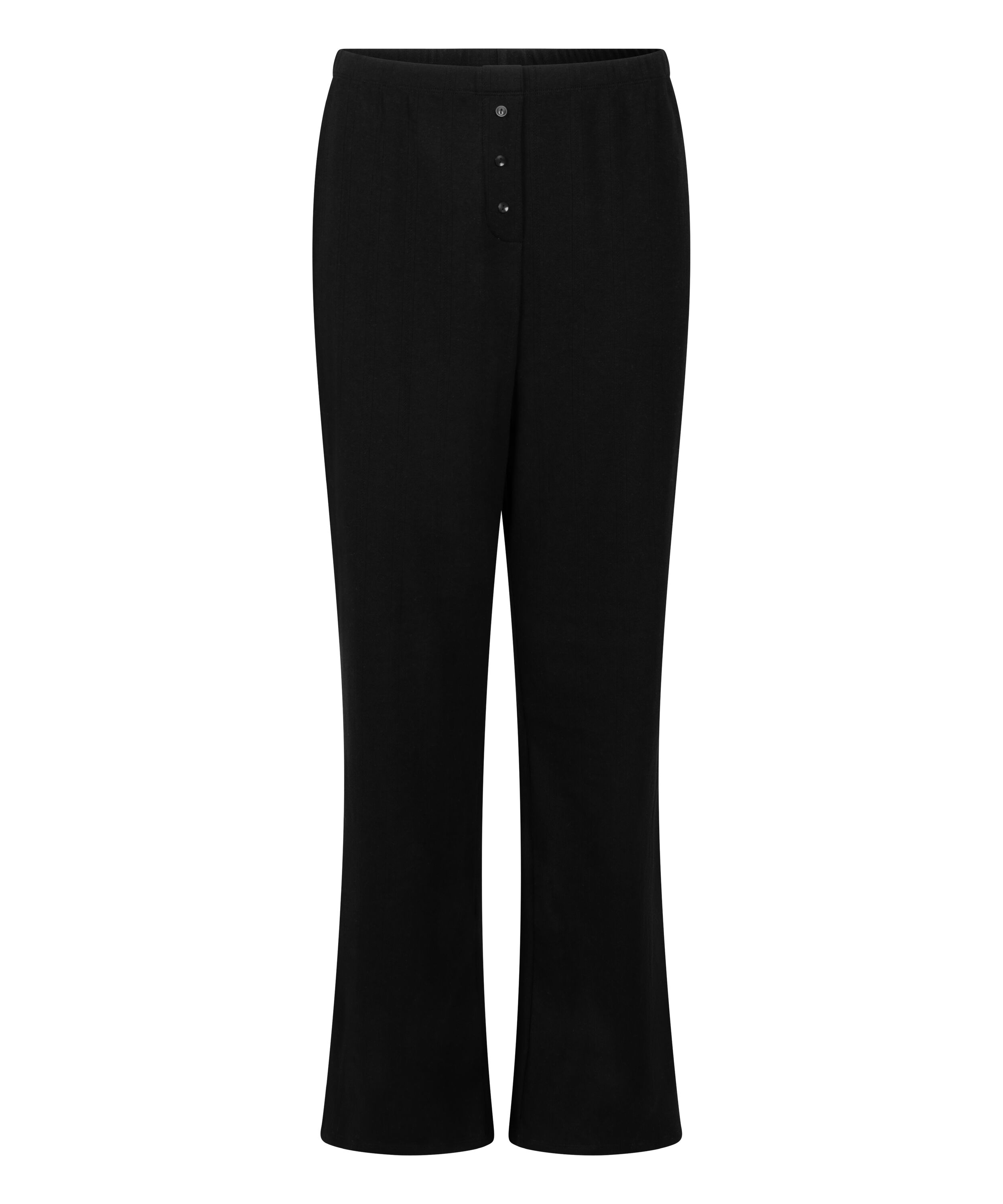 Pantal&oacute;n de pijama Pointelle, Negro