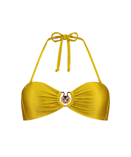 Top de bikini bandeau Nice, Amarillo