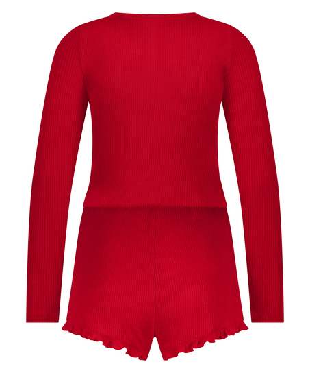 Mono corto peinado, Rojo