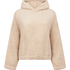 Sudadera con capucha Fleece Snuggle, Beige