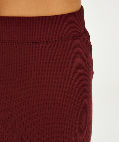 Pijama Waffle Placket, Morado