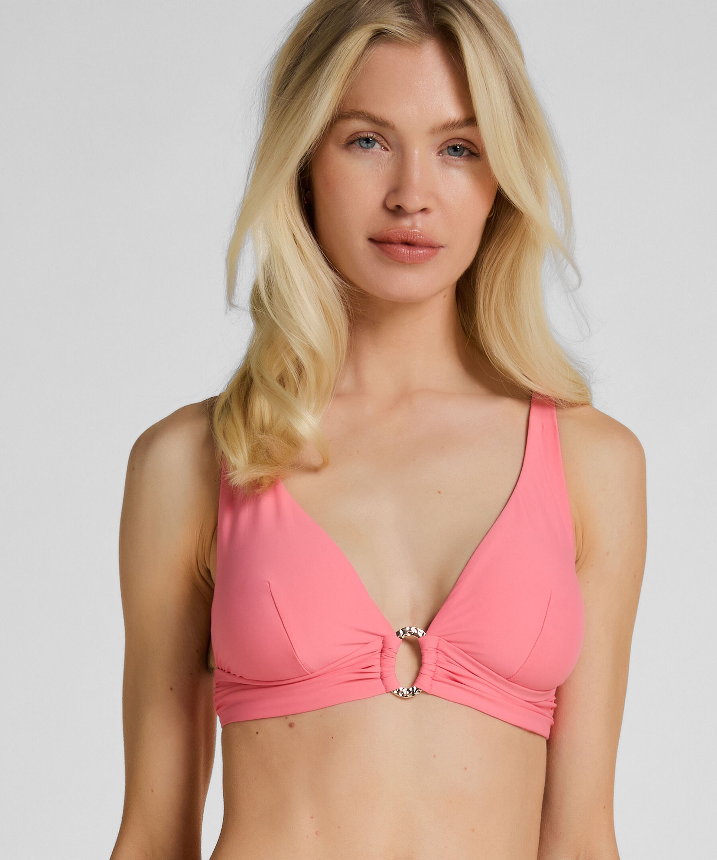 Triangle Bikini Top Luxe, Rosa Triangle Bikini Top Luxe, Rosa