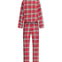 Conjunto de pijama Check Twill, Rojo