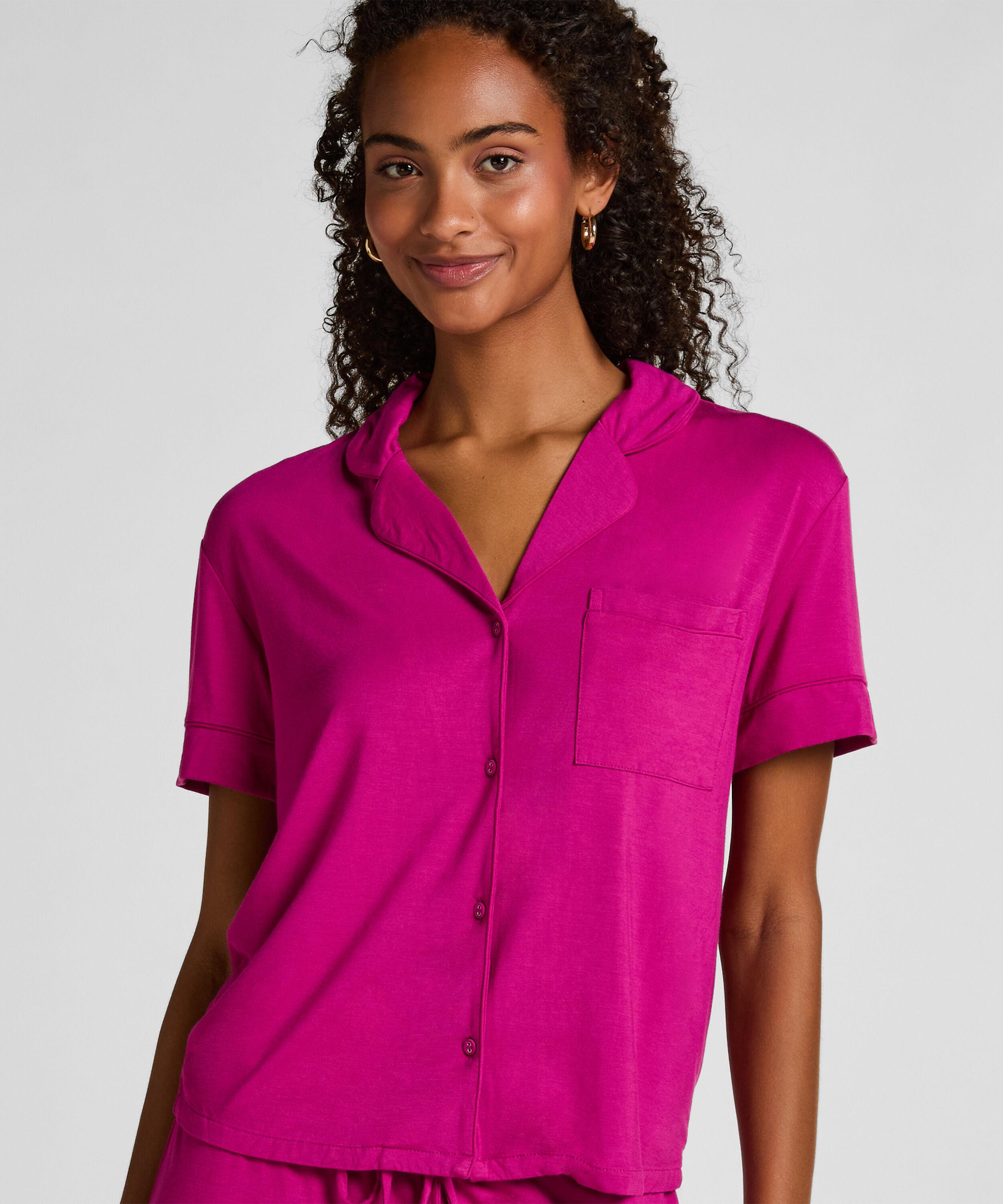 Chaqueta de manga corta de jersey Essential, Rosa
