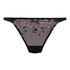 Tanga Chloe de tiro alto, Negro