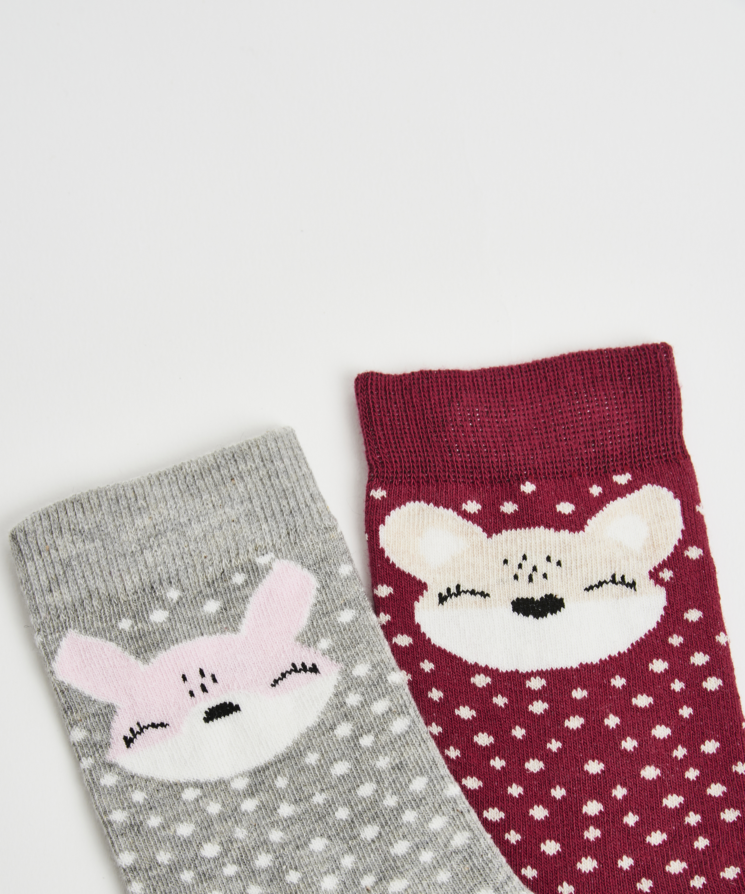 2 Pares Calcetines, Gris, main