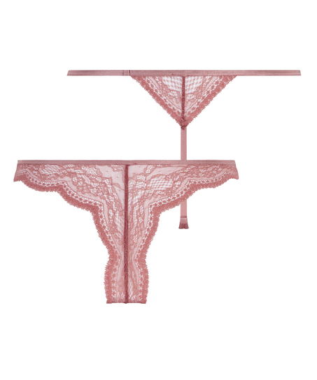 2 pares de tangas Isabelle, Rosa