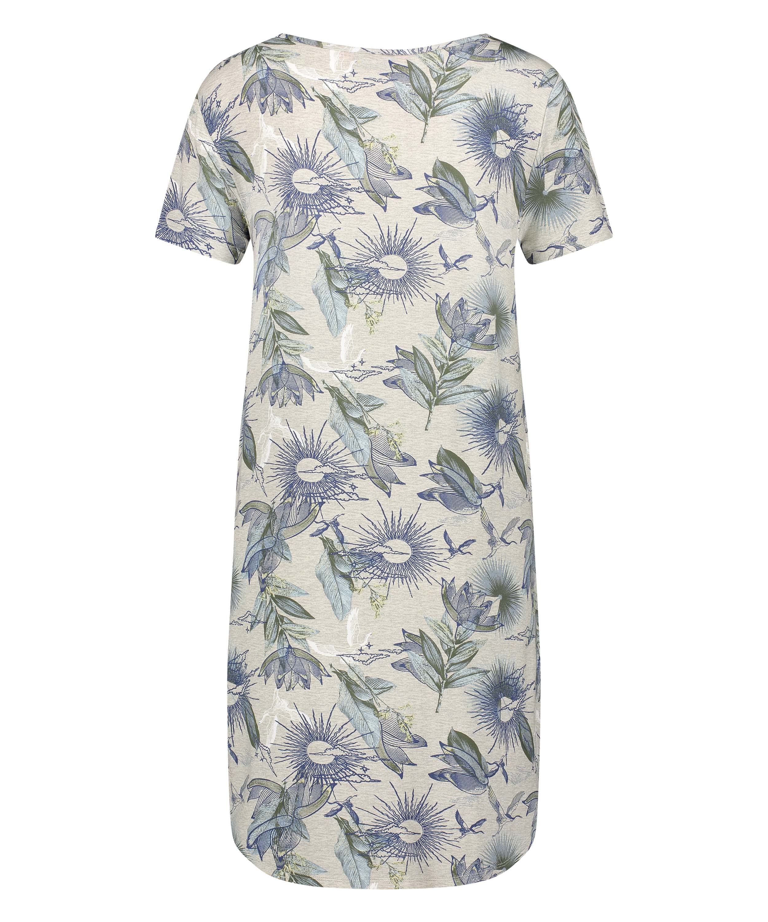 Camis&oacute;n de punto de manga corta, Beige, main