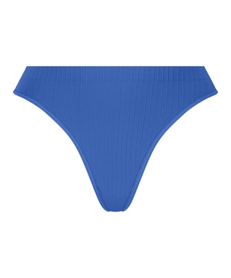 Tanga de tiro alto Dianne, Azul