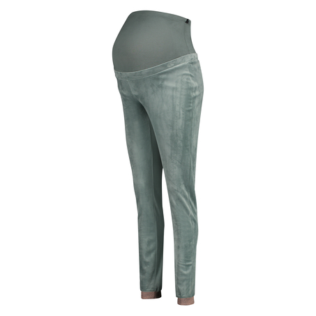 Pantalón de terciopelo lurex premamá, Verde