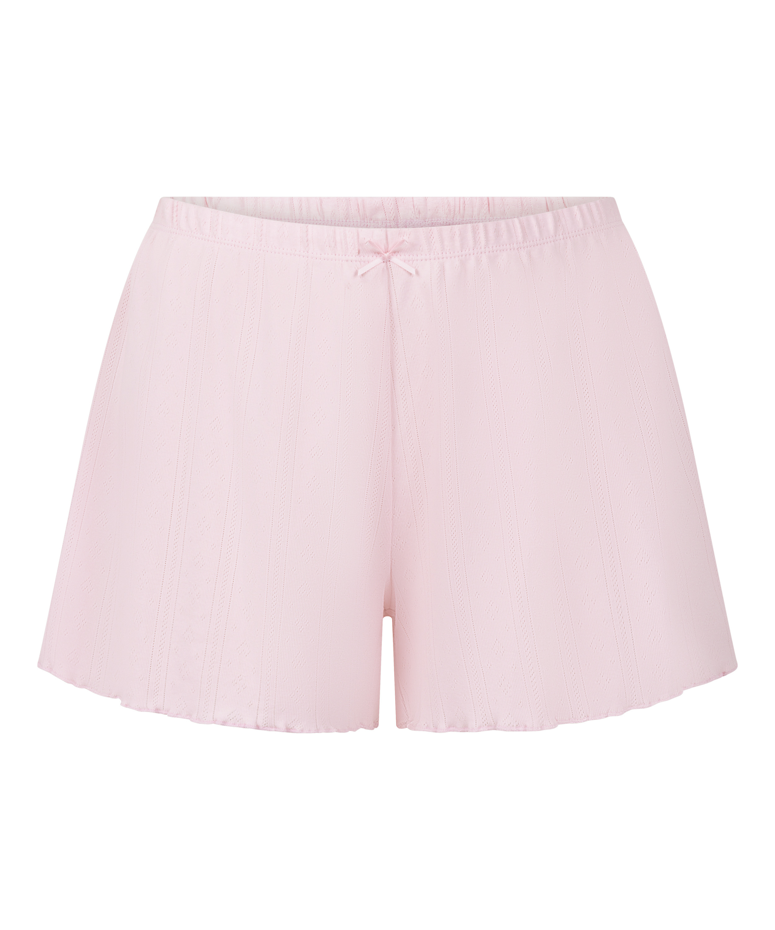 Short en pointelle, Rosa, main