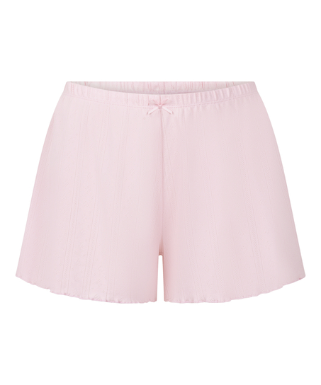 Short en pointelle, Rosa