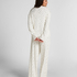 Pyjama Pant Loose Pointelle, Blanco