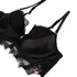 Sujetador longline de aros preformado Zoe, Negro