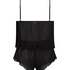 Cami Conjunto de Gasa Plisado, Negro