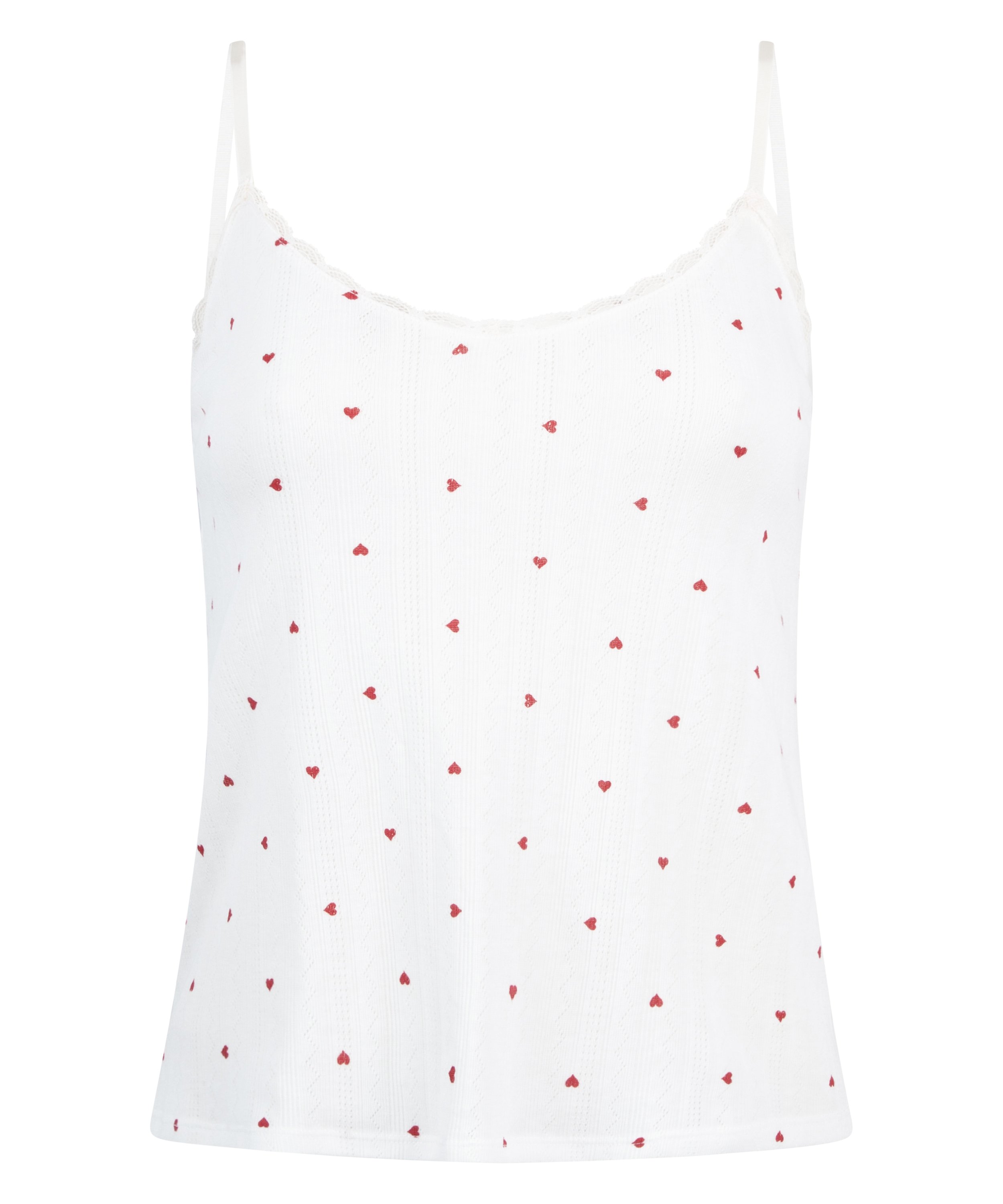 Top de camiseta lace, Blanco, main