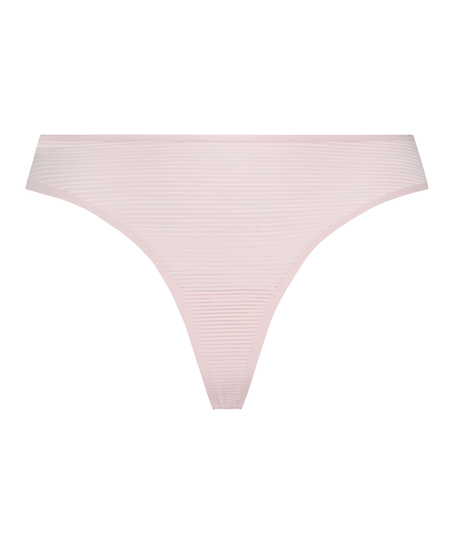 Tanga invisible Stripe mesh, Rosa