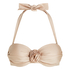 Top de bikini bandeau Lima, Beige