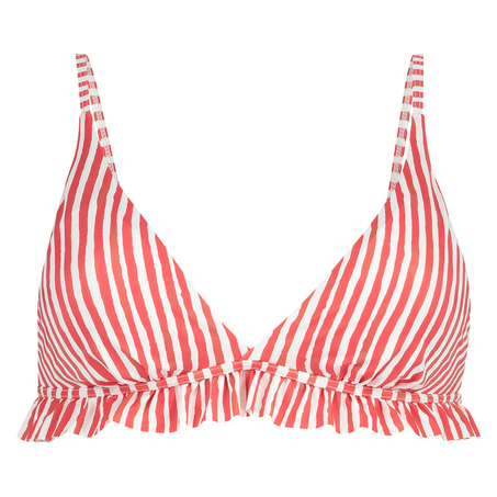 Top de bikini triangular Julia, Rojo