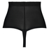Tanga festoneado moldeador de cintura alta - Level 3, Negro
