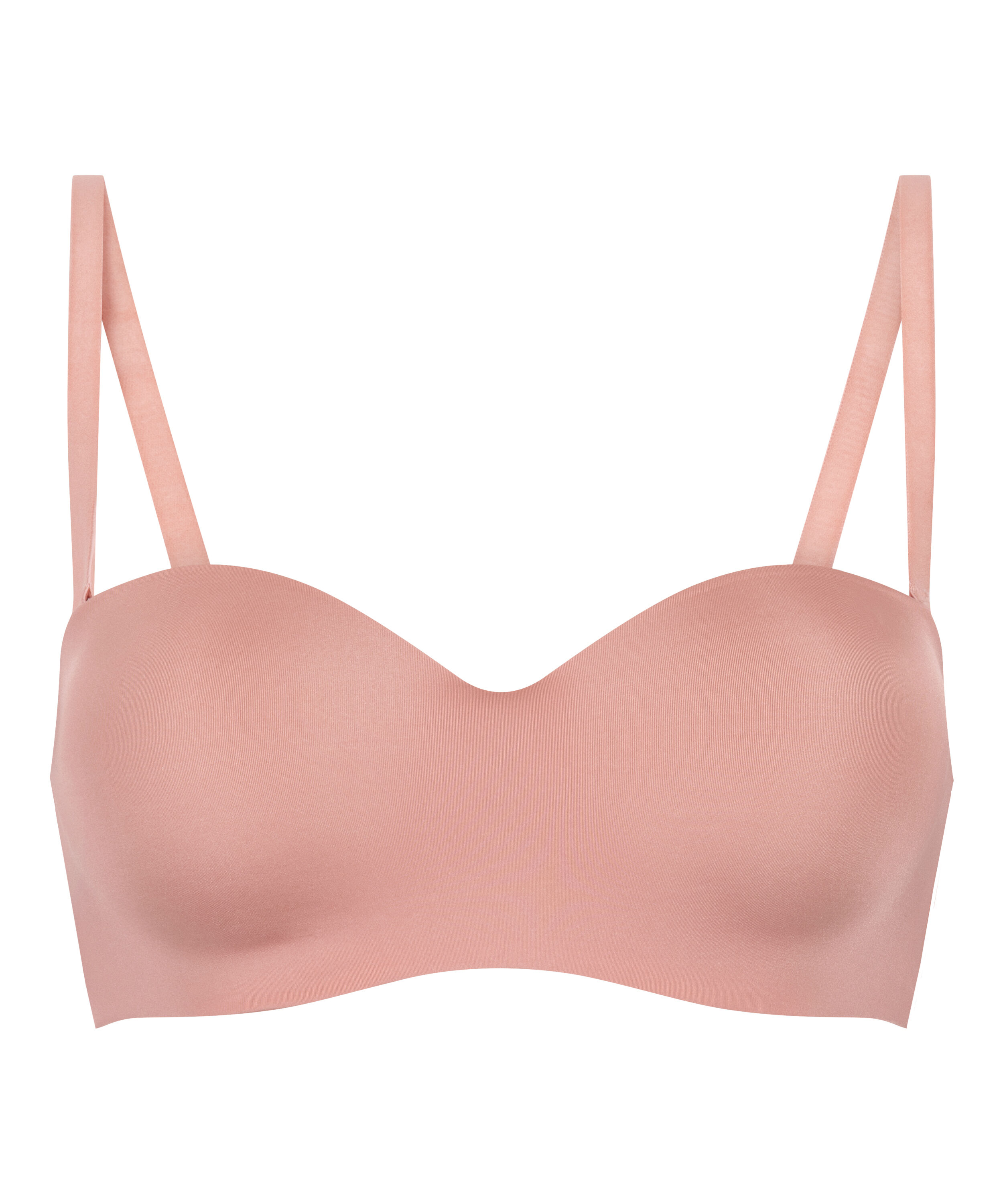Sujetador push-up de aros sin tirantes y preformado Smooth, Rosa